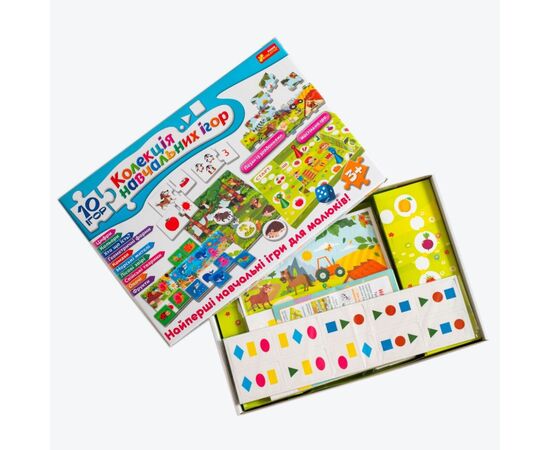 Настольная игра Ранок 10 ИГР. Коллекция обучающих игр (4823076278922), изображение 6