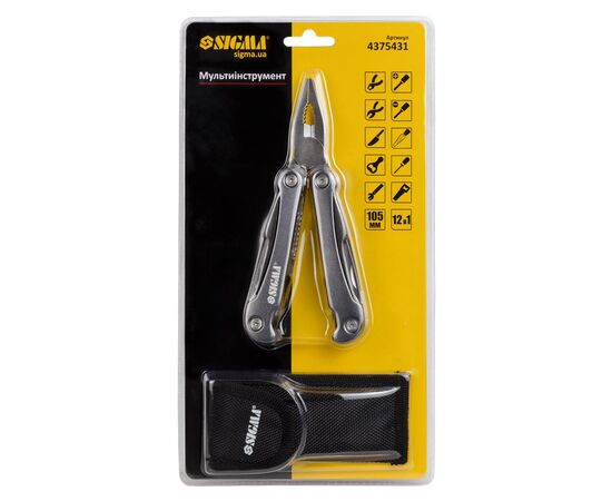 Мультитул Sigma 12в1, чехол (4375431), изображение 4