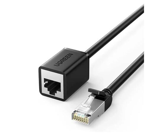 Патч-корд 2м, F/UTP Cat 6 Ethernet RJ45 Extension Male/Female Patch Cords NW112 Black Ugreen (11281)