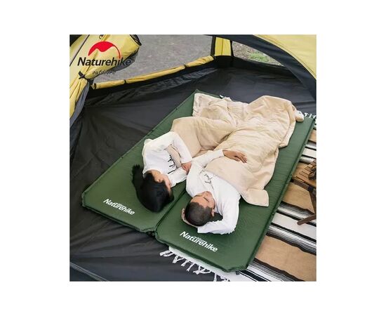 Матрац надувний Naturehike CNK2450WS020, 200х63х10 см, темно-зелений (6927595712740), зображення 4