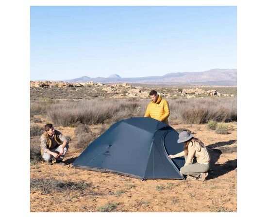 Намет Naturehike надлегкий тримісний з футпринтом Cloud Up 3 UL NH18T030-T-T, 20D, темно-синій (6927595783290), зображення 4