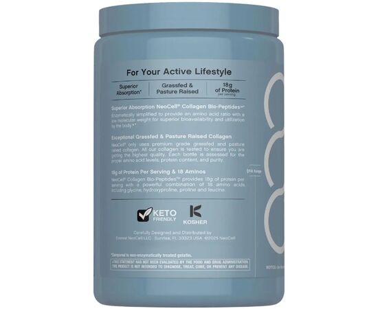 Вітамінно-мінеральний комплекс Neocell Біо-пептиди колагенового протеїну, без смаку, Collagen Prote (M58503), зображення 3