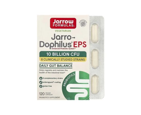 Вітамінно-мінеральний комплекс Jarrow Formulas Пробіотики, 10 млрд КУО на порцію, Jarro-Dophilus EPS, 120 вегетар (JRW-03024)