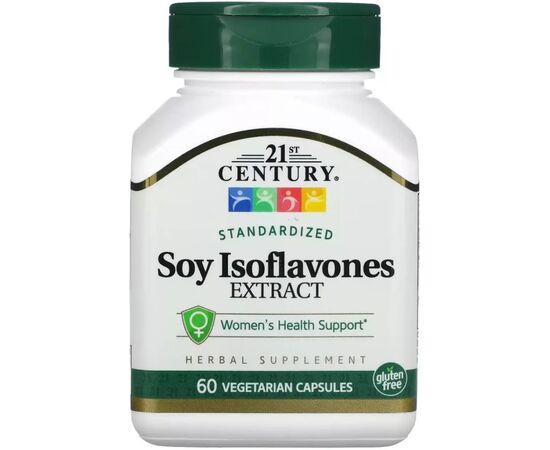 Вітамінно-мінеральний комплекс 21st Century Соєві Ізофлавони, Standardized Soy Isoflavones Extract, 60 вегетаріанс (CEN-22306)