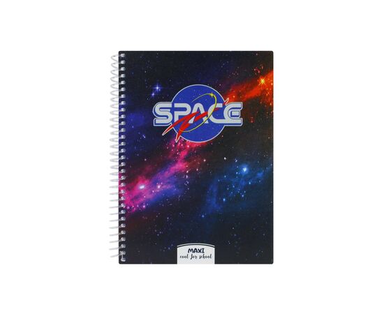 Блокнот Maxi А5, пластикова обкладинка, спіраль, 80 арк., клітинка (MX20832-16)