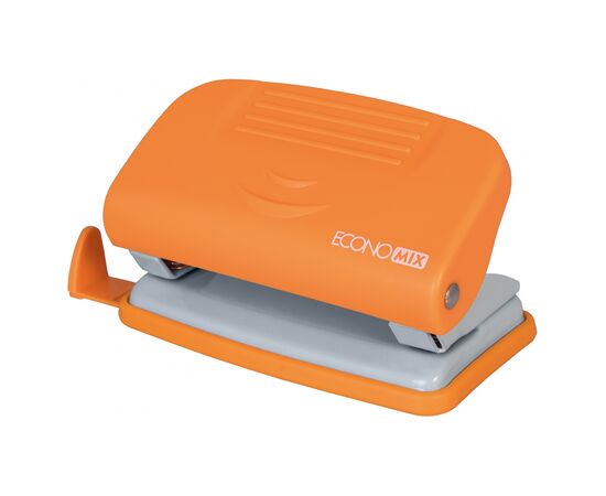 Дырокол Economix пластиковый с линейкой, до 10 листов оранжевый (E40133-06)