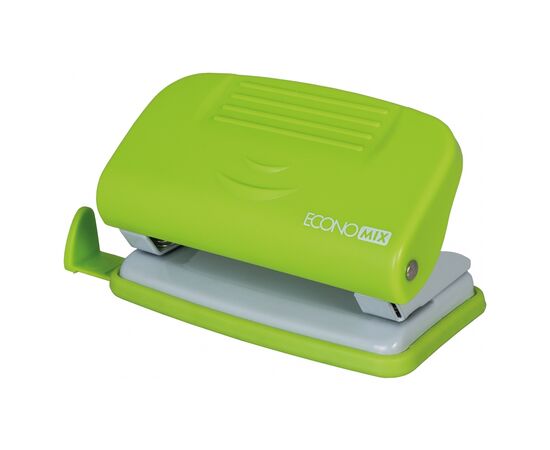 Дырокол Economix пластиковый с линейкой, до 10 листов салатовый (E40133-13)