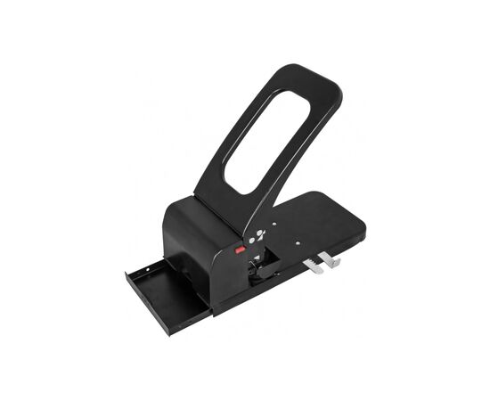 Діркопробивач Economix металевий корпус з лінійкою, до 100 аркушів чорний (E40126), зображення 3