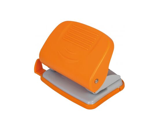 Дырокол Economix пластиковый с линейкой, до 20 листов оранжевый (E40134-06)