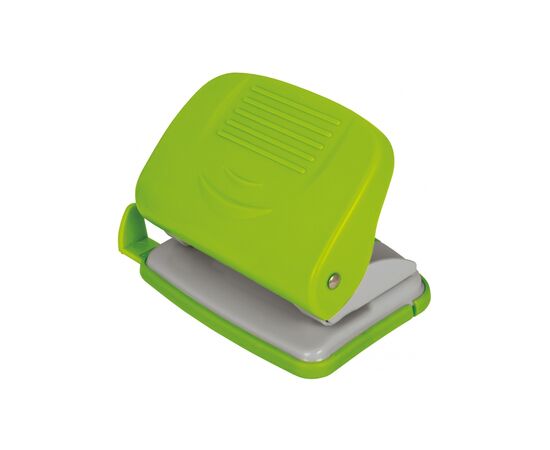 Дырокол Economix пластиковый с линейкой, до 20 листов салатовый (E40134-13)