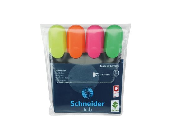 Набір маркерів Schneider JOB текстових 150, 4 кольори в блістері (S1500**)