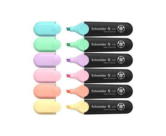 Набір маркерів Schneider JOB текстових 150, 6 пастельні кольори в блістері (S115097), зображення 2