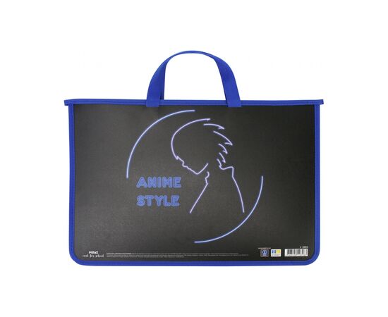 Папка - портфель Maxi А4 пластиковый на молнии (MX30053)