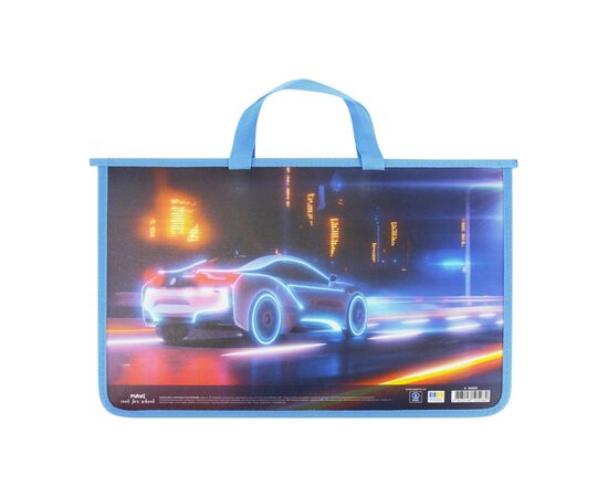 Папка - портфель Maxi А4 пластиковый на молнии (MX30000)