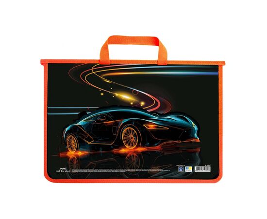 Папка - портфель Maxi А4 пластиковый на молнии (MX30057)