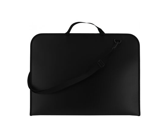 Папка - портфель Maxi А3 пластиковый на молнии, черный (MX30004)