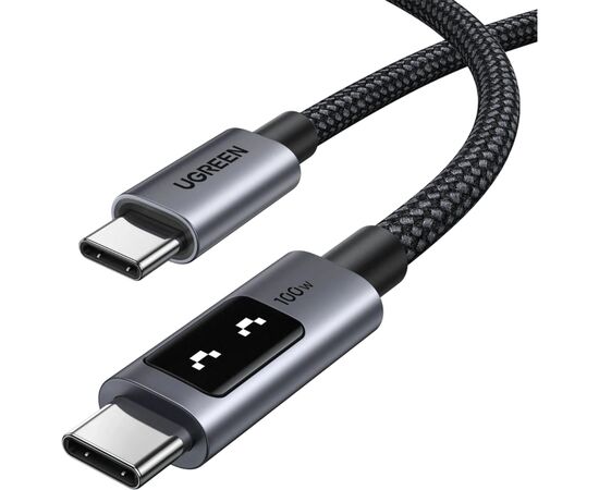 Дата кабель USB-C to USB-C 2.0m PD 100W L509 black Ugreen (35512)