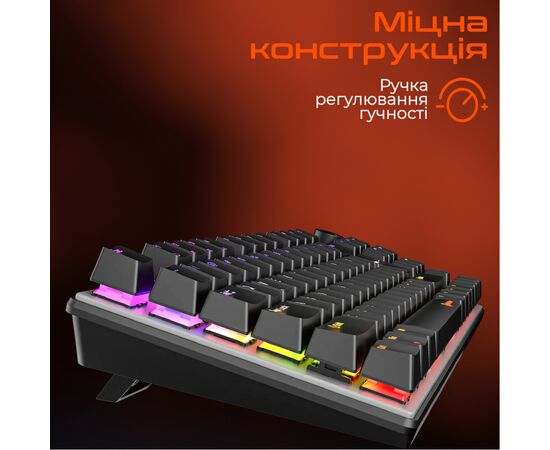 Клавиатура Meetion MK009 RD USB Type-C Black (MT-MK009RD-A-RUA), изображение 5