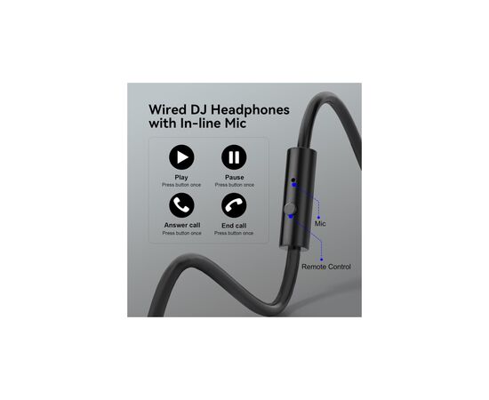 Навушники OneOdio Pro 10 3,5мм/6,35мм Black (Pro 10 Black), зображення 6