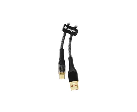 Дата кабель USB 2.0 AM to USB-C 1.0m 7A black Essager (EXCT-XJ01-P)