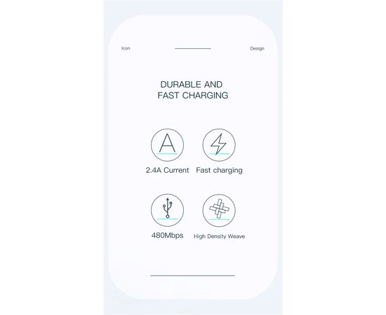 Дата кабель USB 2.0 AM to Micro 5P 1.0m 3A black Essager (EXCM-LS01), зображення 9