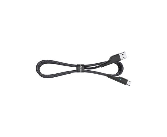 Дата кабель USB 2.0 AM to USB-C 1.0m 3A black Essager (EXCT-LS01), зображення 2