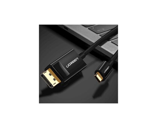 Кабель мультимедийный USB-C to DisplayPort M 1.5m 4K30Hz black Ugreen (50994), изображение 2