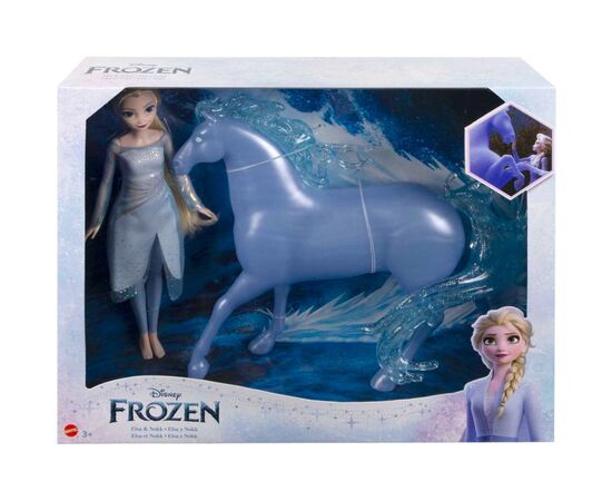 Кукла Disney Frozen Эльза и ее ледяная лошадь Нокк (HLW58), изображение 5