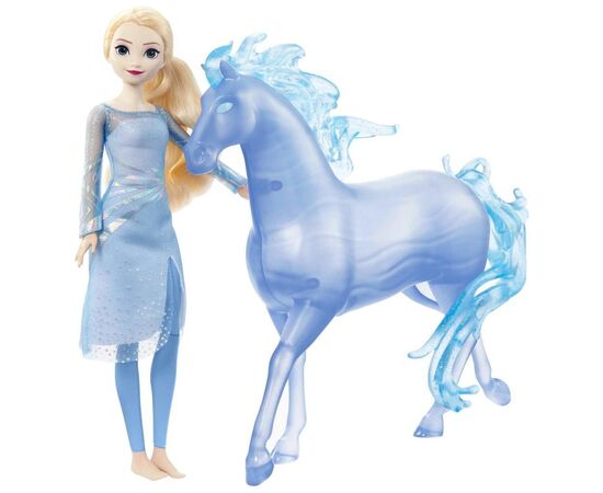 Кукла Disney Frozen Эльза и ее ледяная лошадь Нокк (HLW58)
