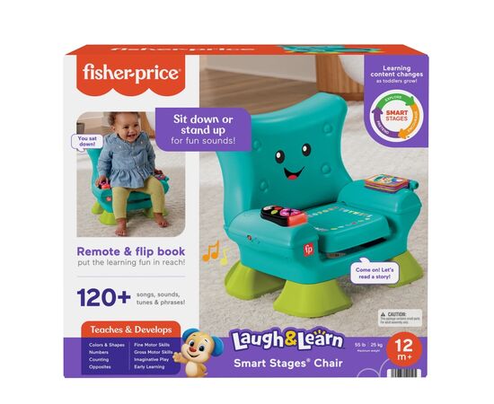 Развивающая игрушка Fisher-Price Интерактивное кресло с технологией Smart Stages (HTW90), изображение 4