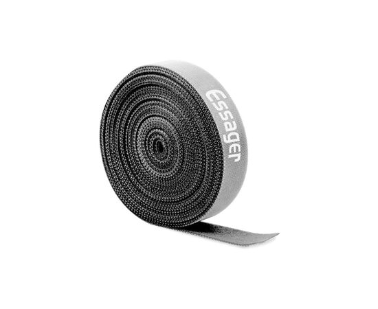Набір для кріплення стрічка-липучка Cable Organizer 5m Black Essager (EXD-LXD01), зображення 2