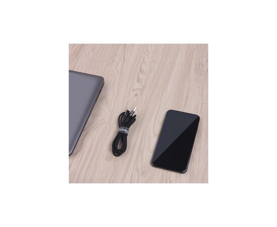 Набір для кріплення стрічка-липучка Cable Organizer 5m Black Essager (EXD-LXD01), зображення 4