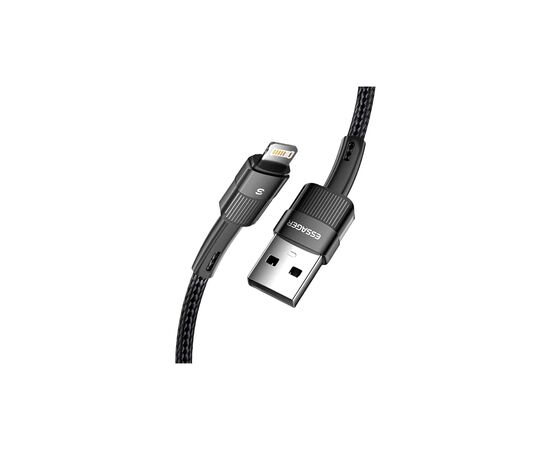 Дата кабель USB 2.0 AM to Lightning 1.0m 2.4A black Essager (EXCL-XC01), зображення 2