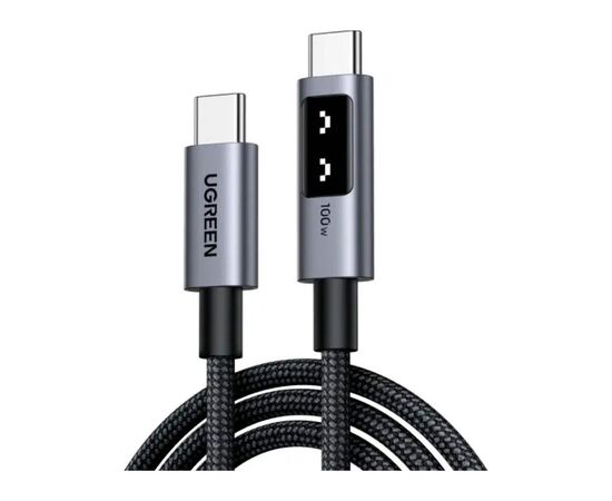 Дата кабель USB-C to USB-C 1.0m PD 100W L509 black Ugreen (35501)