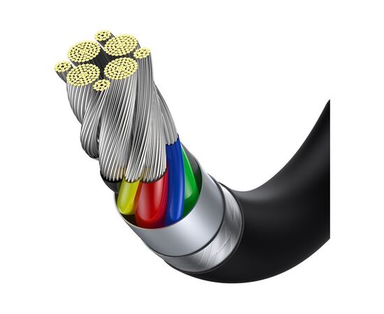 Дата кабель USB-C to USB-C 2.0m 100W black Baseus (CATYS-C01), изображение 2