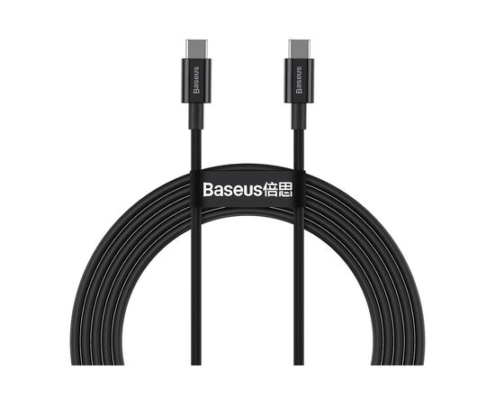 Дата кабель USB-C to USB-C 2.0m 100W black Baseus (CATYS-C01)