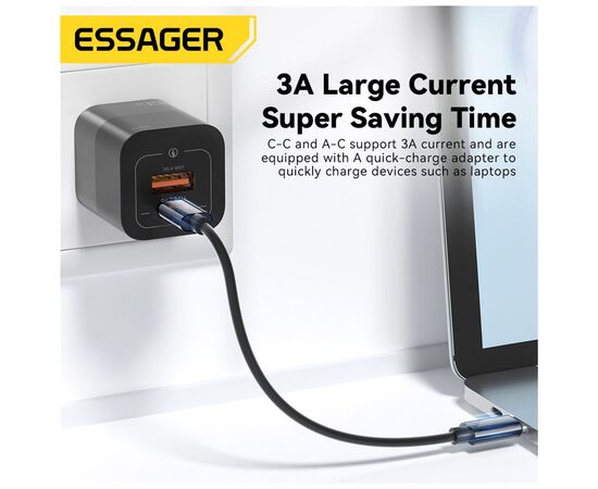 Дата кабель USB charging cable set Treasure box 0.28m Essager (ECJHZ-JH01-P), зображення 4
