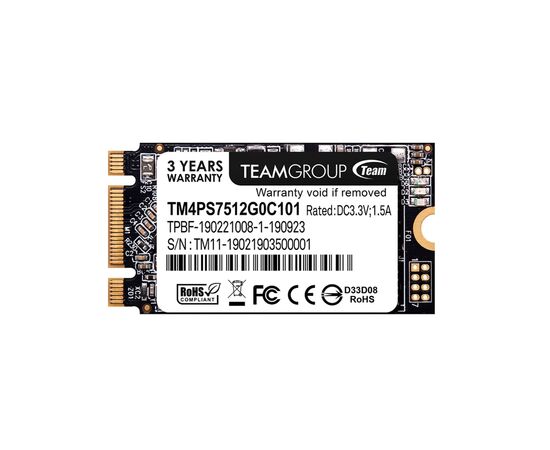 Накопитель SSD M.2 2242 512GB Team (TM4PS7512G0C101)