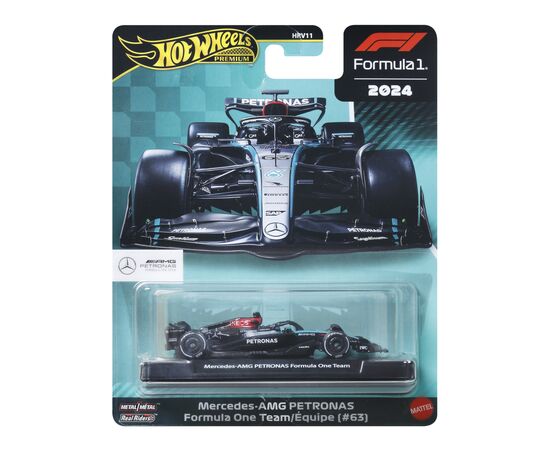 Машина Hot Wheels Колекційний болід Mercedes-Benz 2024 George Russell "Formula 1", 1:64 (JBM18), зображення 6
