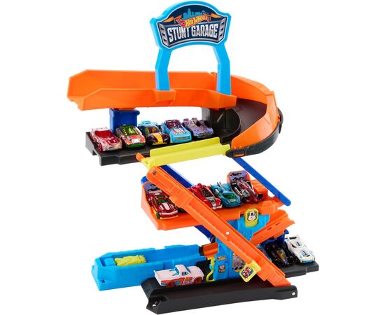 Автотрек Hot Wheels City Гараж-трансформер для трюков (JHL94), изображение 4