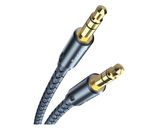 Кабель мультимедийный 3.5mm M to 3.5mm M 1.2m gray Essager (EYP35-DY0G), изображение 2