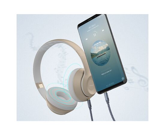 Кабель мультимедийный 3.5mm M to 3.5mm M 1.2m gray Essager (EYP35-DY0G), изображение 5