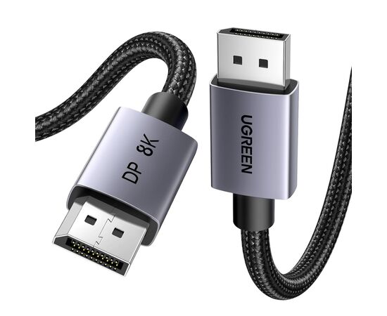 Кабель мультимедийный DisplayPort M to DisplayPort M 3.0m V1.4 8K60Hz black Ugreen (25906)