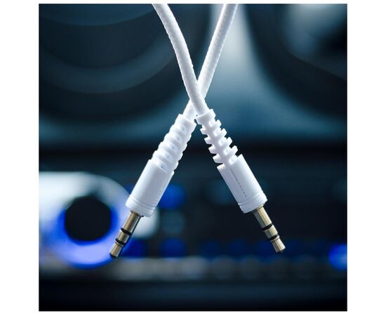 Кабель мультимедийный 3.5mm M to 3.5mm M 1.0m white XQISIT (4029948026954), изображение 3