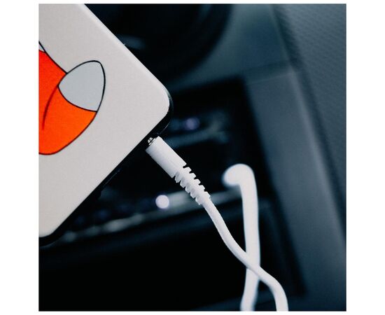 Кабель мультимедийный 3.5mm M to 3.5mm M 1.0m white XQISIT (4029948026954), изображение 5