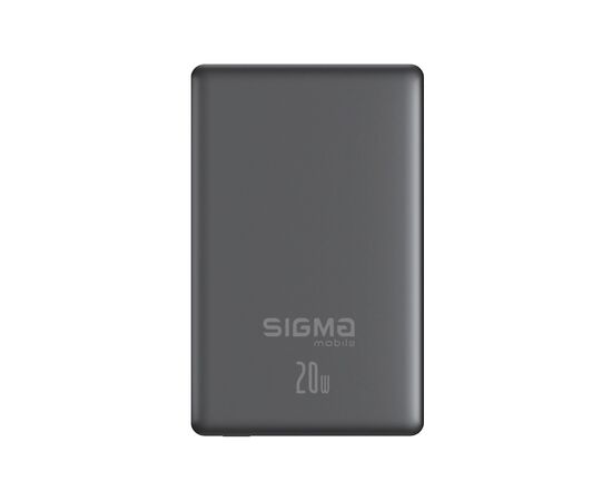 Батарея универсальная Sigma X-power SI10A7QL-MAG grey 10000mAh, Magnetic wireless 15W, PD+QC, 20W max (4827798955116)