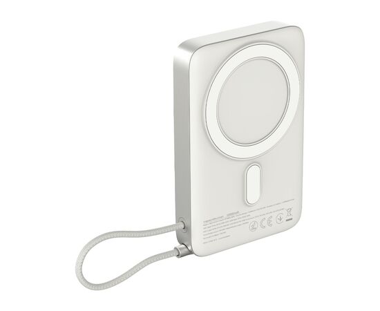 Батарея универсальная Sigma X-power SI10A8QL-MAG silver 10000mAh, Magnetic wireless 15W, charge iWatch, PD+QC, 22,5W max (4827798161012), изображение 3