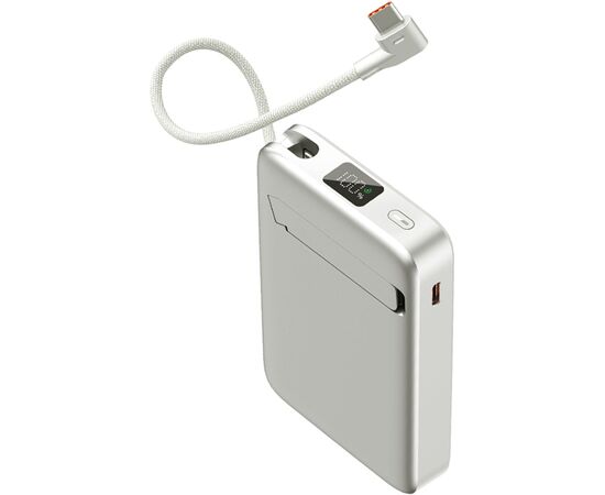 Батарея универсальная Sigma X-power SI10A8QL-MAG silver 10000mAh, Magnetic wireless 15W, charge iWatch, PD+QC, 22,5W max (4827798161012), изображение 5