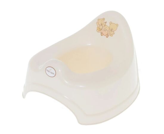 Горшок Tega Baby Teddy Bear з музикою антиковзкий beige (PO-046-119)