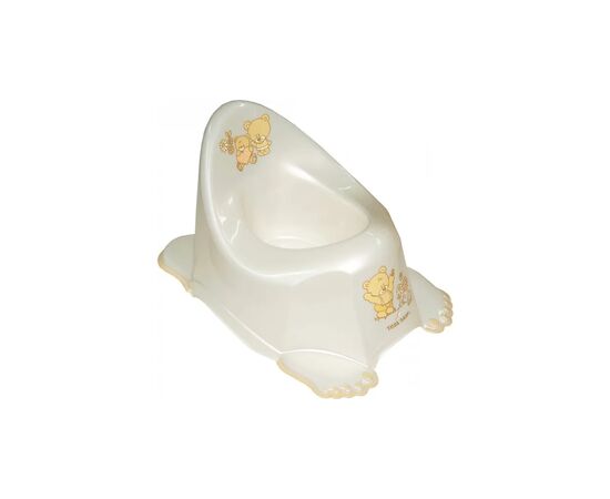 Горщик Tega Baby Teddy Bear з музикою антиковзкий white pearl (PO-046-118)